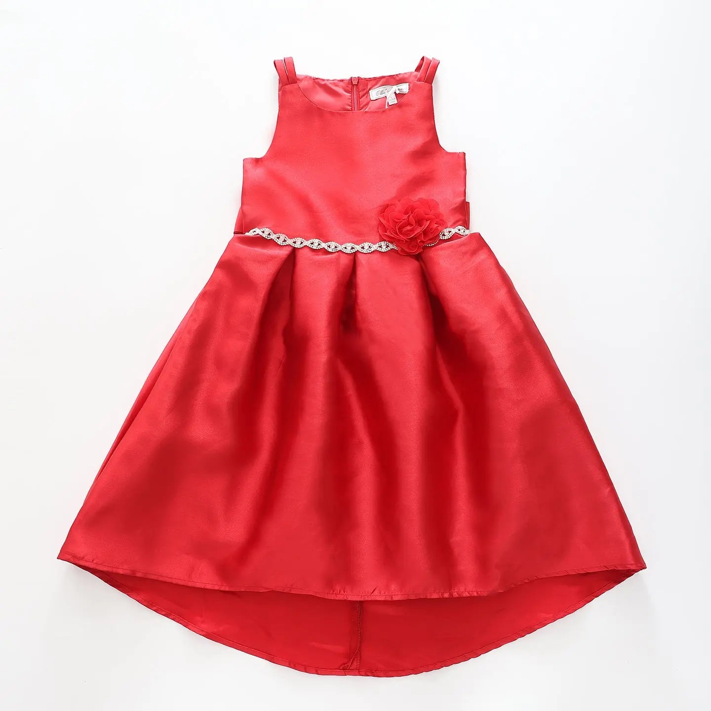 Girl's Diamante Red Party Dress Ollies Place