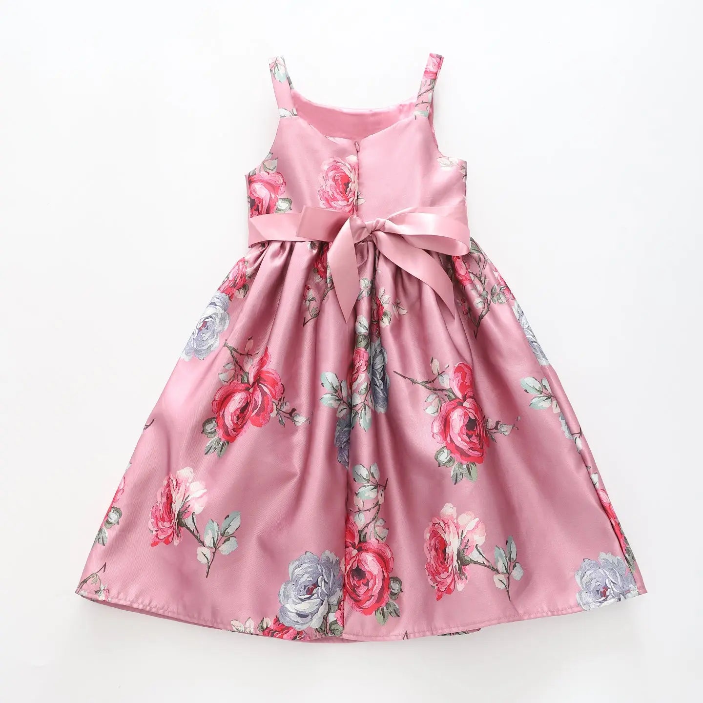 Girl's Dusty Pink Floral Party Dress Ollies Place