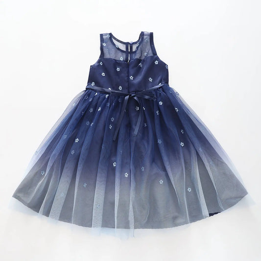 Girl's Glitter Blue Ombre Party Dress Ollies Place