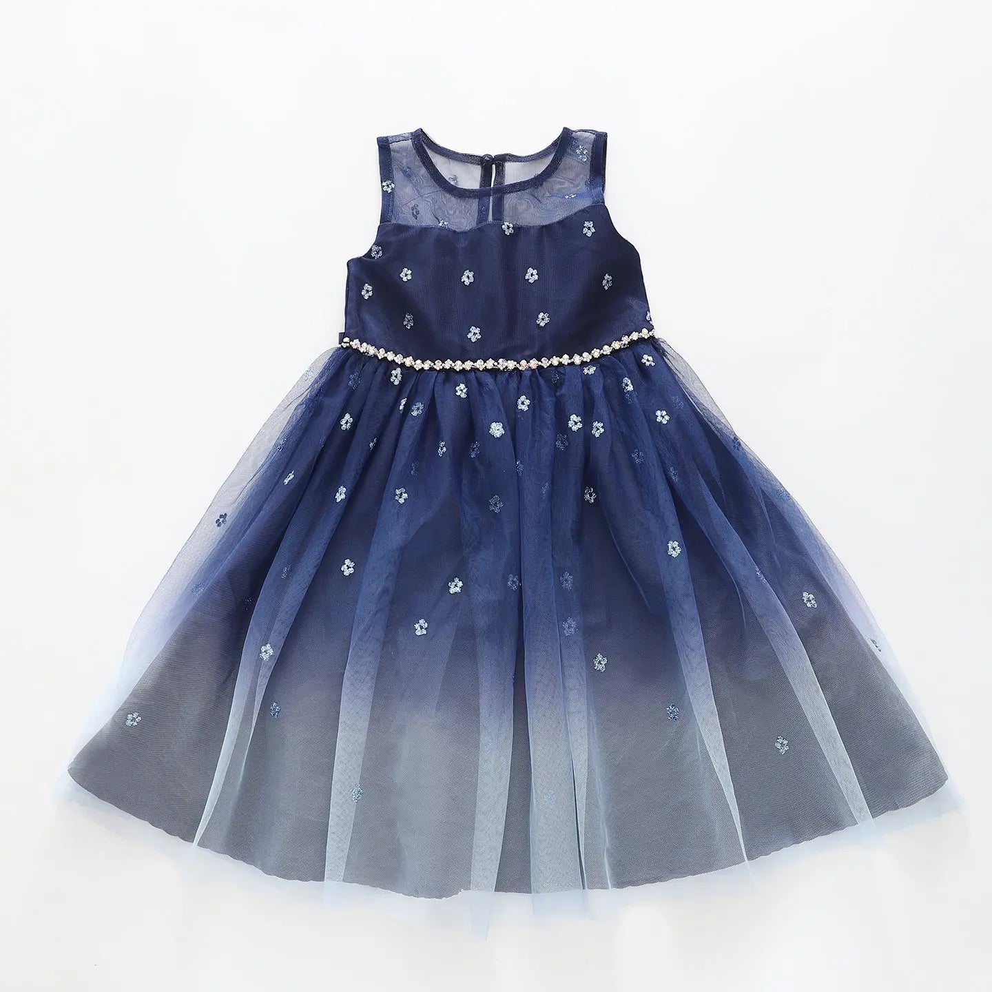 Girl's Glitter Blue Ombre Party Dress Ollies Place