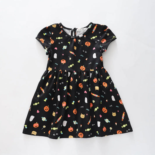 Girl's Halloween Pumpkin Dress Ollies Place