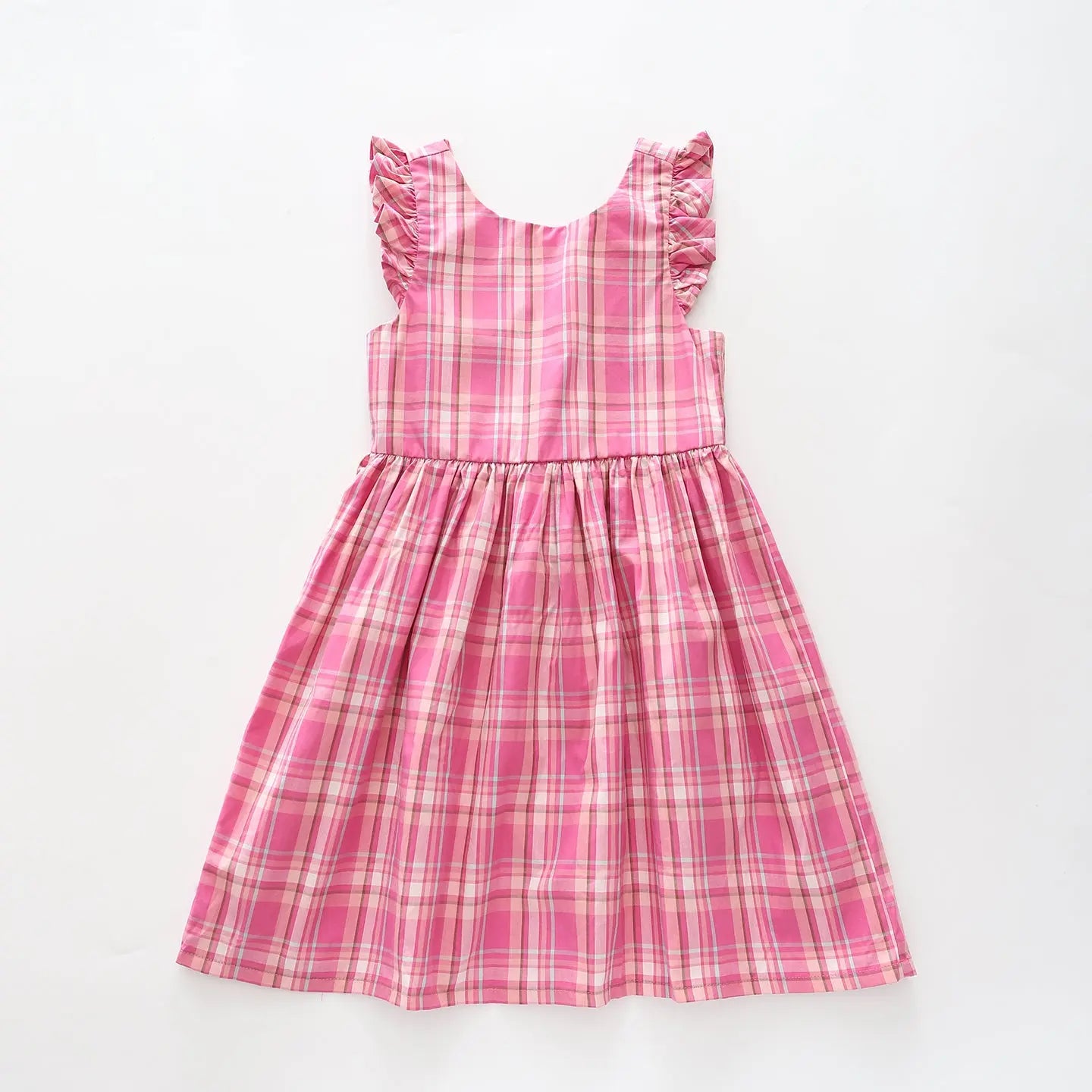 Girl's Hot Pink Check Dress Ollies Place