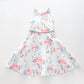 Girl's Mint Green Pink Floral Party Dress Ollies Place
