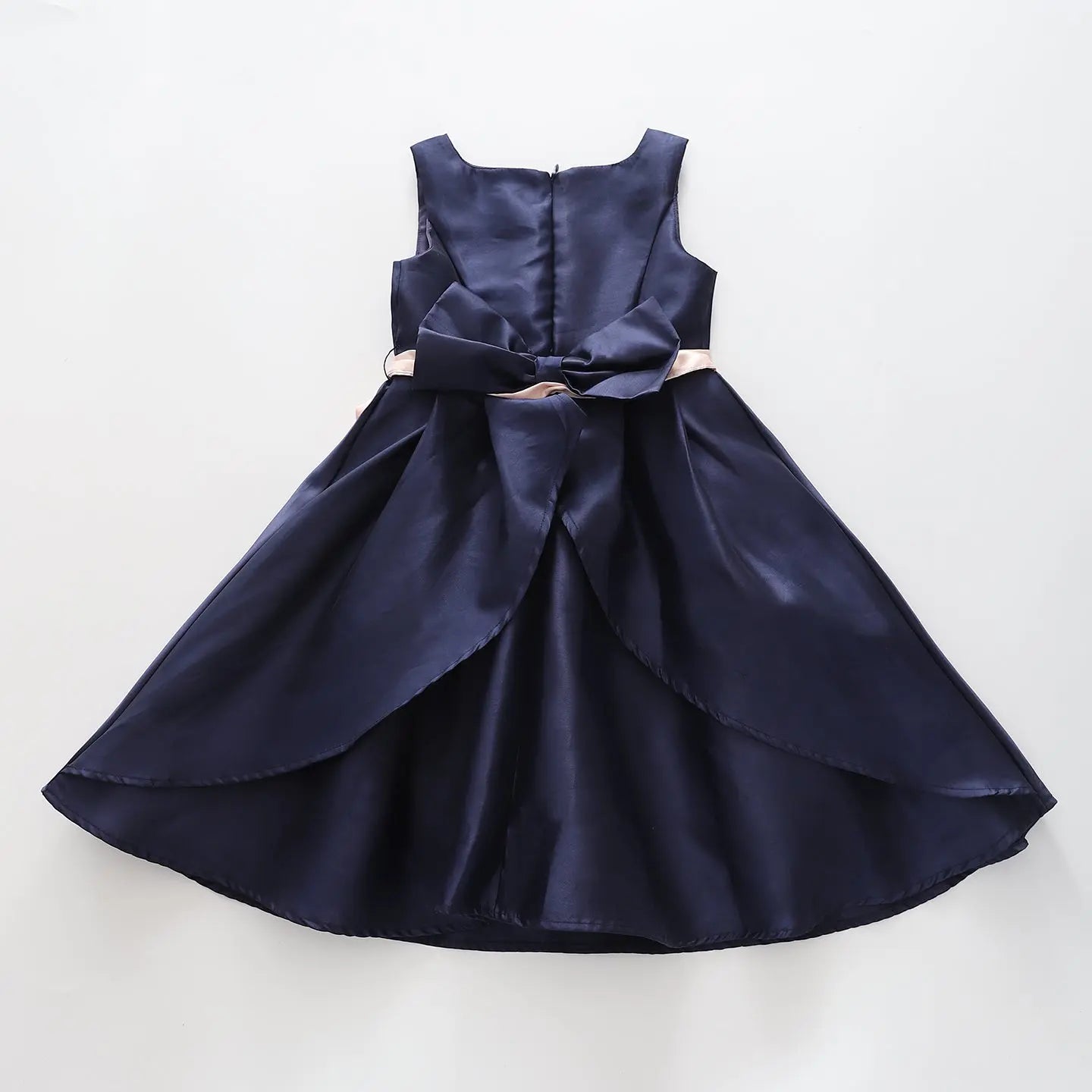 Girl's Navy Blue and Pink Rose Party Dress Ollies Place