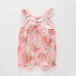 Girl's Pink Vintage Floral Romper Ollies Place