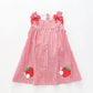 Girl's Red and White Strawberry Gingham Dress Ollies Place