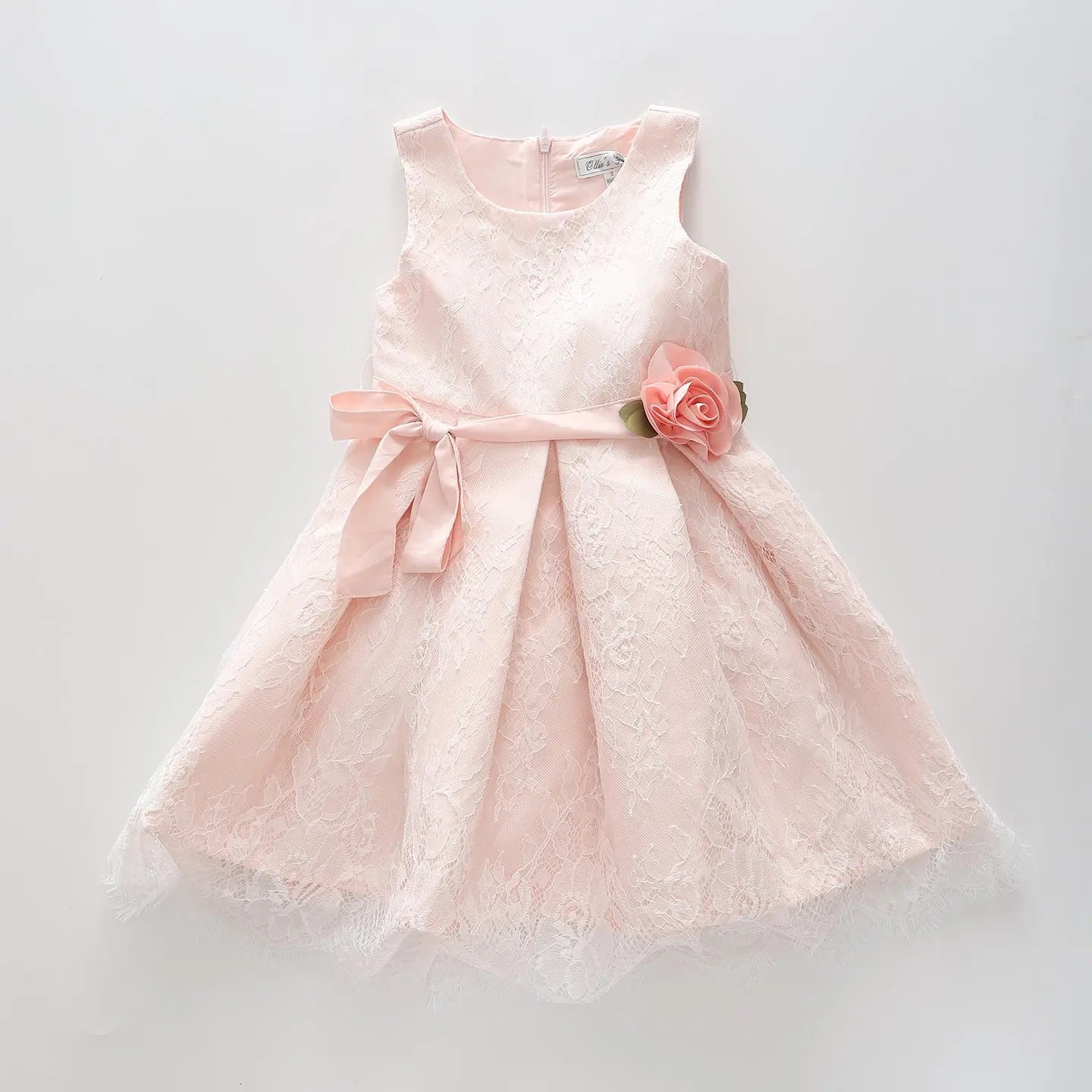 Girl's Soft Pink Lace Party Dress Ollies Place