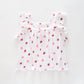 Girl's Strawberry Pink and White T-Shirt Ollies Place