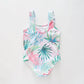 Girl's Tropical Print One Piece Swimsuit Ollies Place