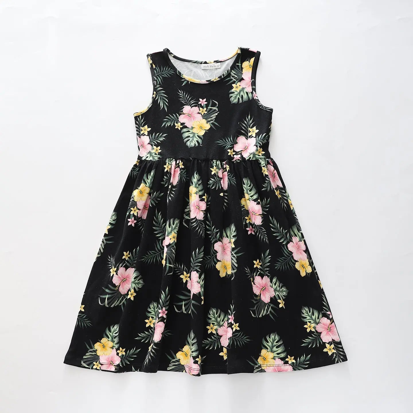 Girl's Tropical Sleeveless Dress Ollies Place