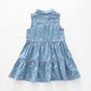 Girl's Vintage Denim Floral Dress Ollies Place