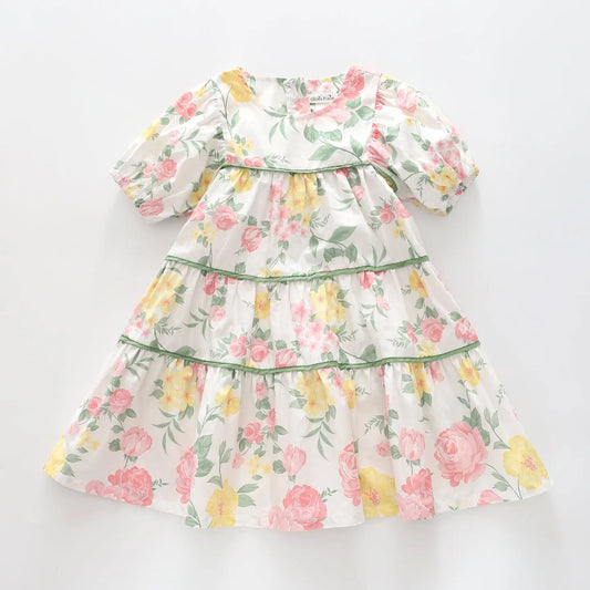 Girl's Vintage Floral Party Dress Ollies Place