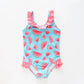 Girl's Watermelon Pink One Piece Swimsuit Ollies Place