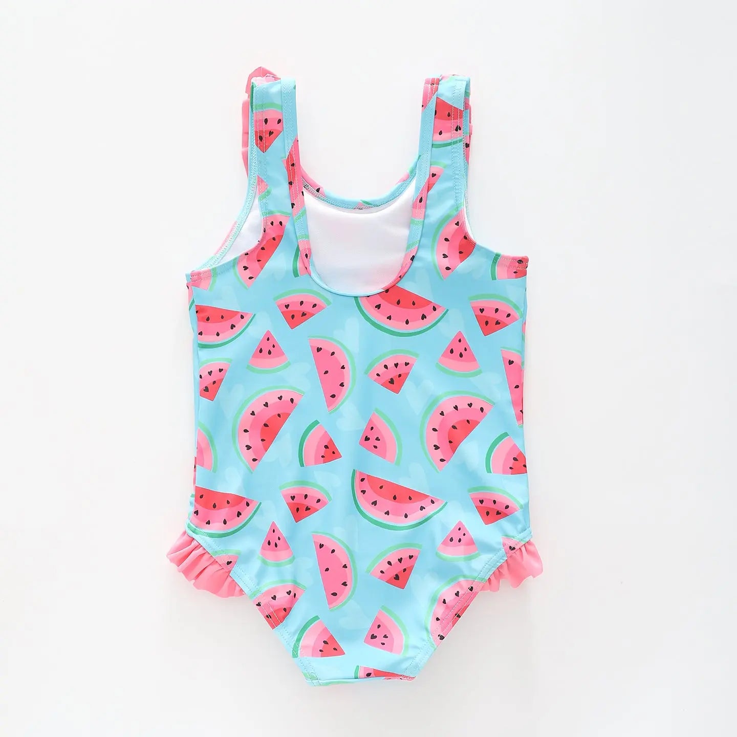 Girl's Watermelon Pink One Piece Swimsuit Ollies Place