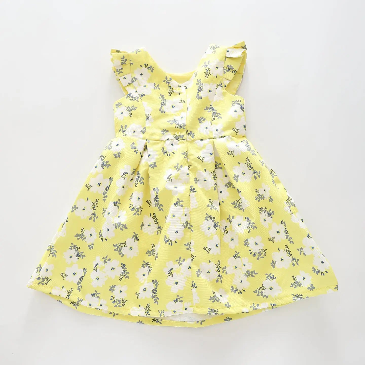 Girl's Yellow Floral Party Dress Ollies Place