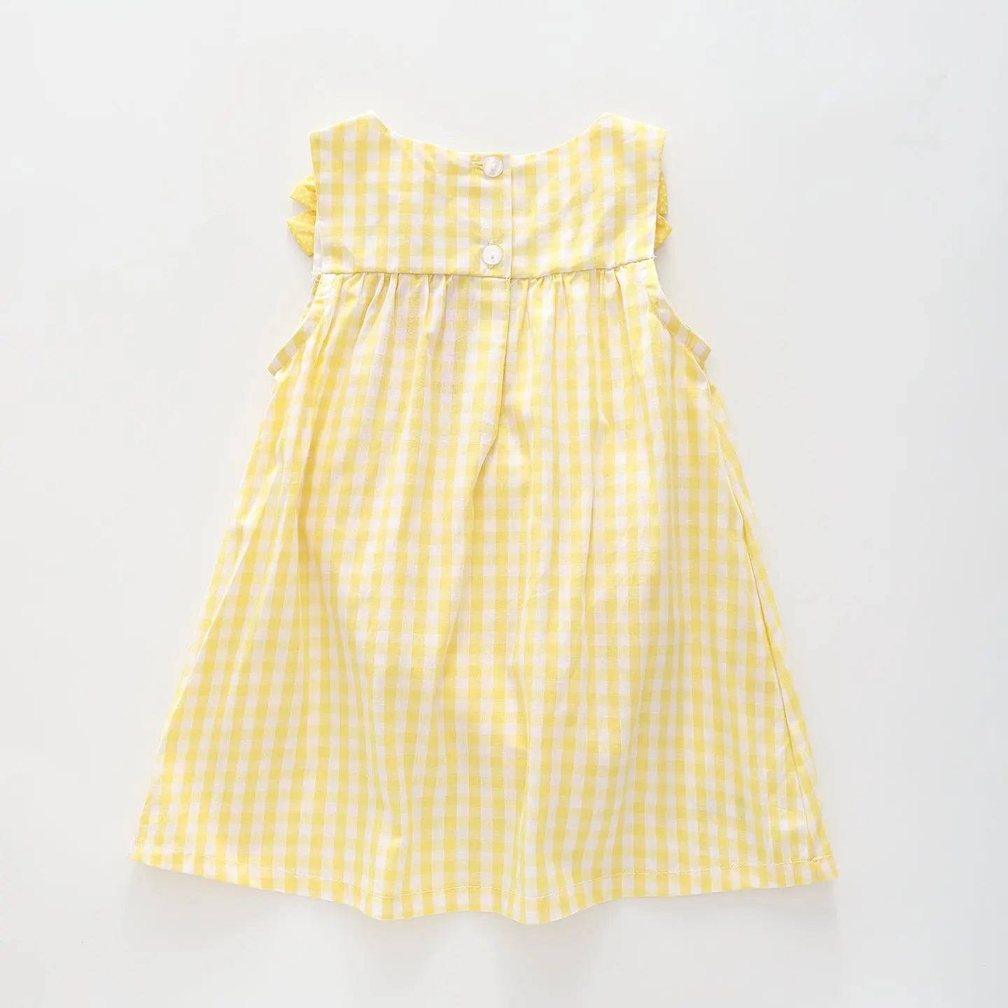 Girl's Yellow Gingham Bumblebee Dress Ollies Place