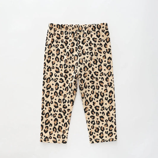 Girls Animal Print Capri Tights Ollies Place