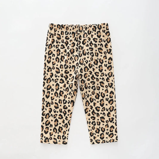 Girls Animal Print Capri Tights Ollies Place