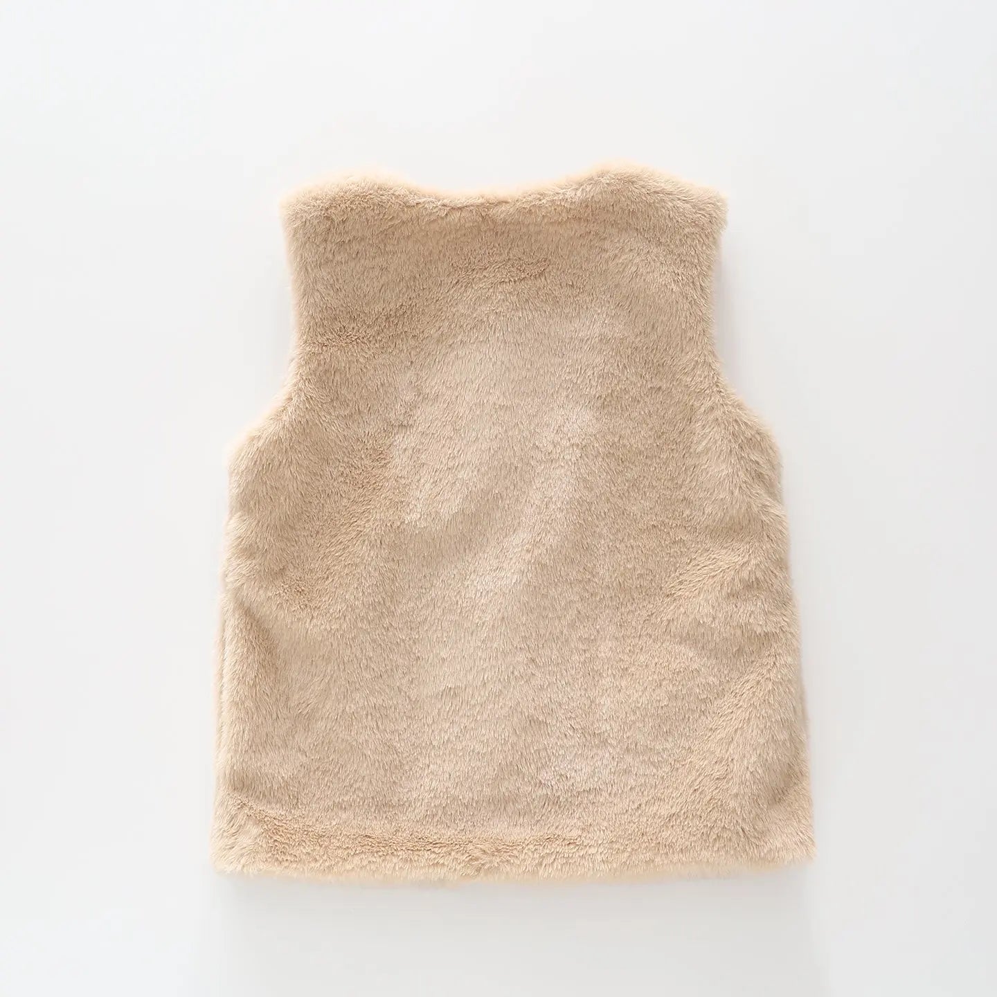 Girls Beige Faux Fur Vest Ollies Place