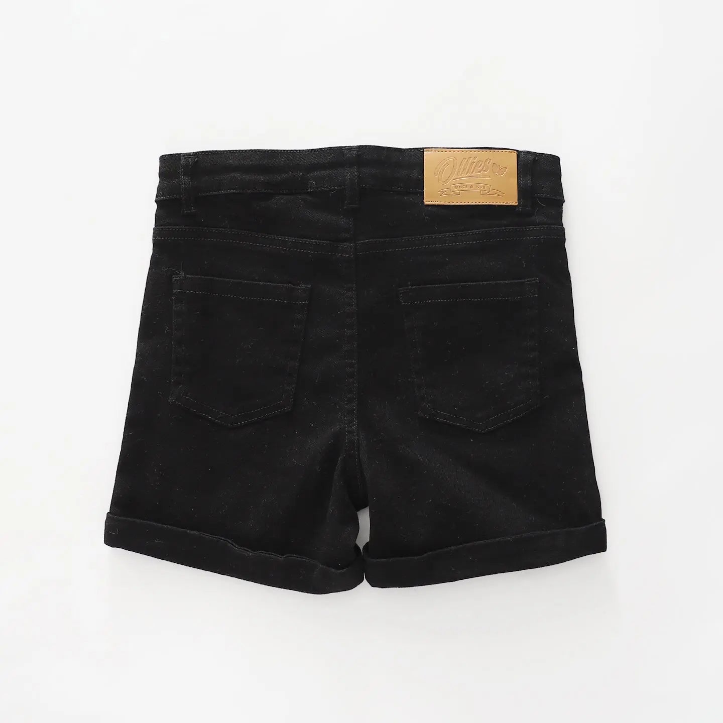 Girls Black Denim Shorts Ollies Place