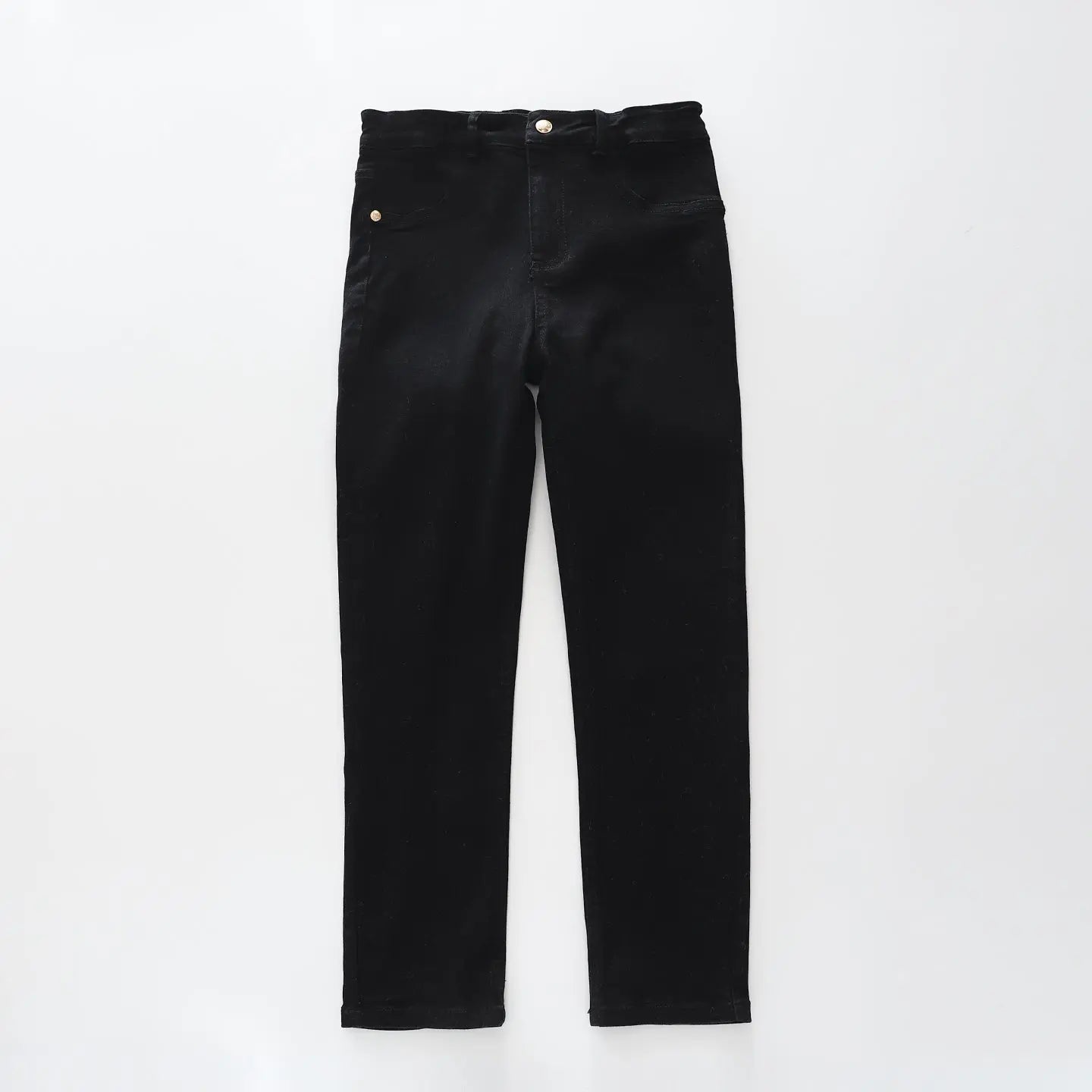 Girls Black Straight Leg Jeans Ollies Place