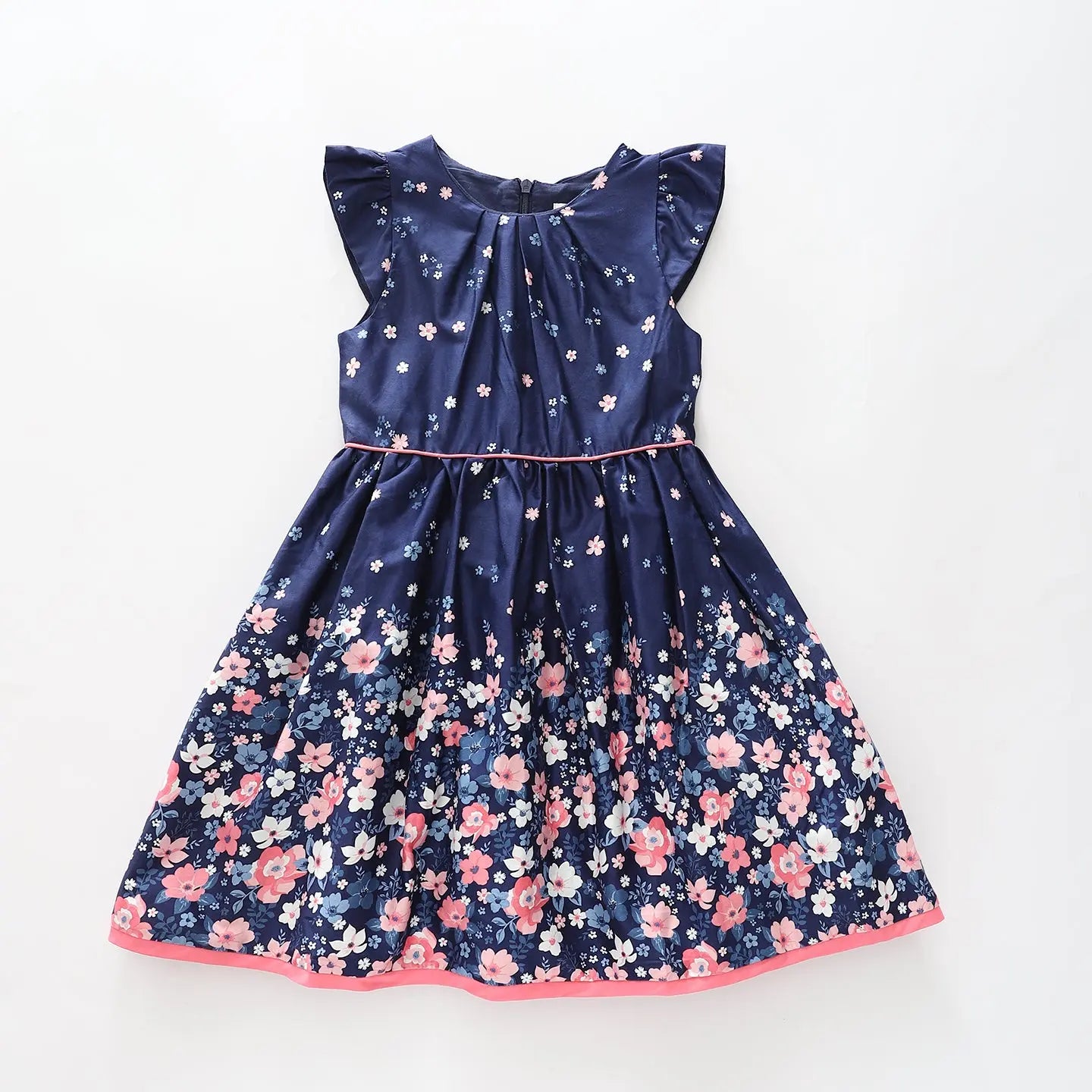 Girls Blue Blossoms Dress Ollies Place