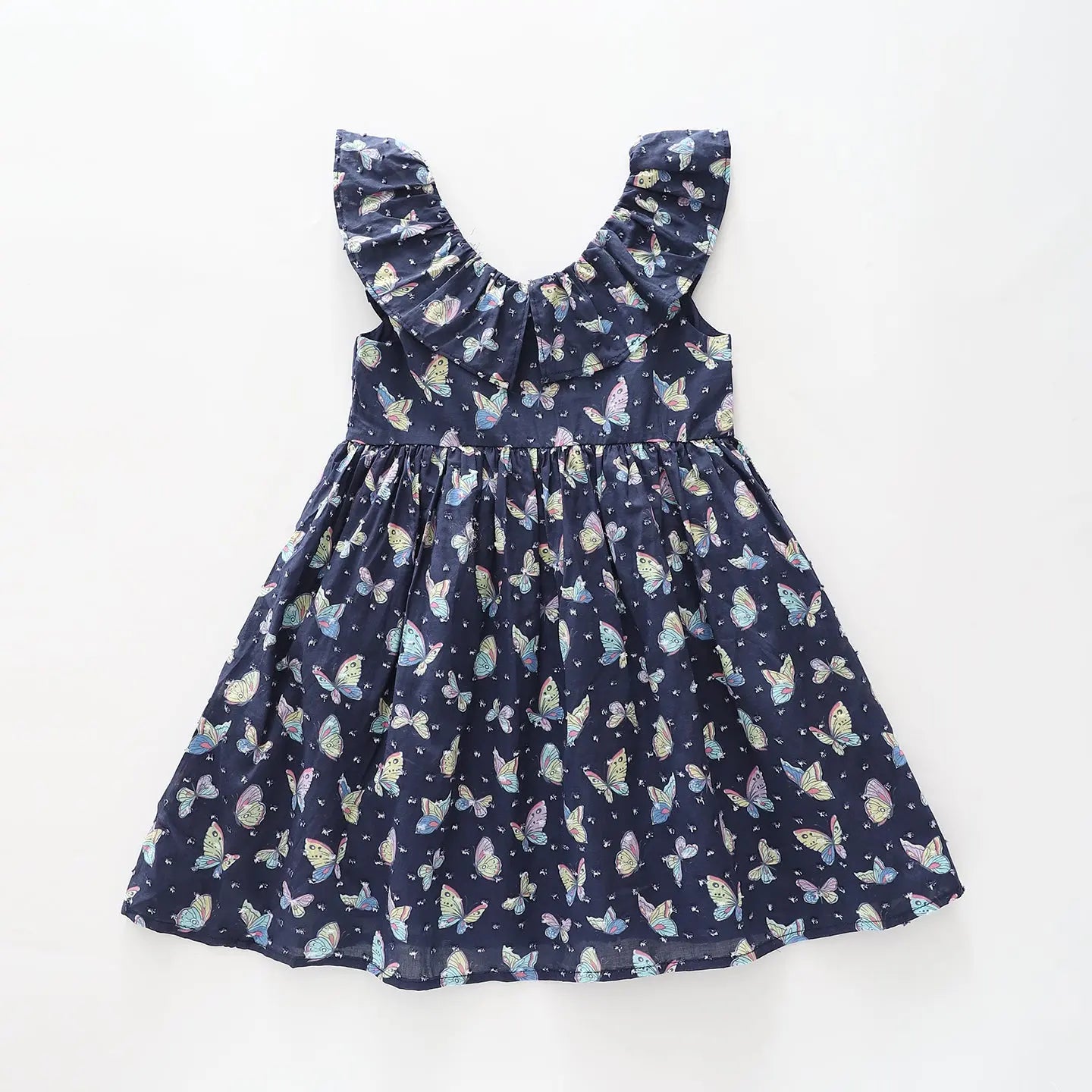 Girls Blue Butterfly Dress Ollies Place