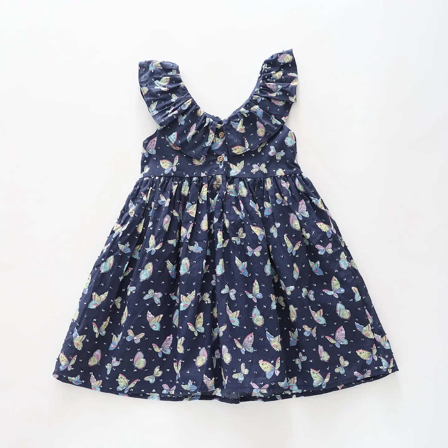 Girls Blue Butterfly Dress Ollies Place