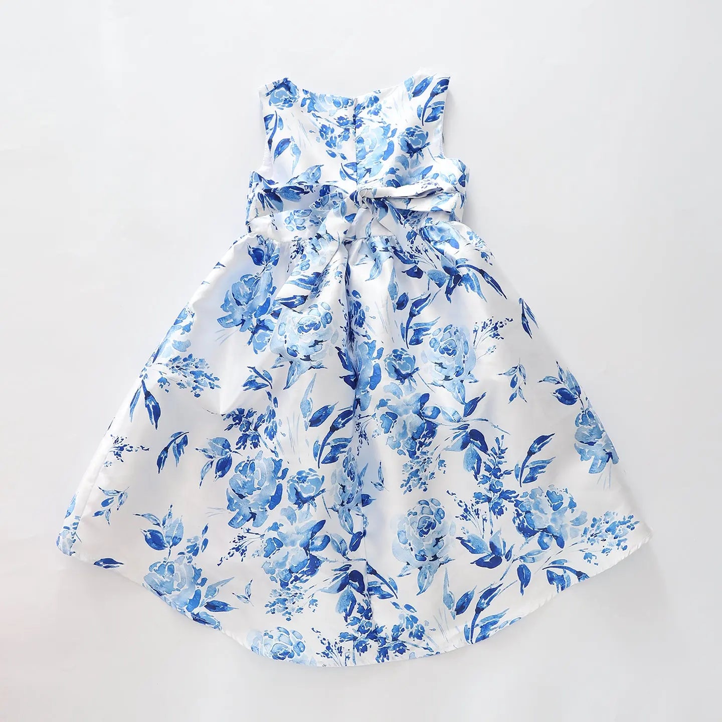 Girls Blue Floral Hi-Lo Party Dress Ollies Place