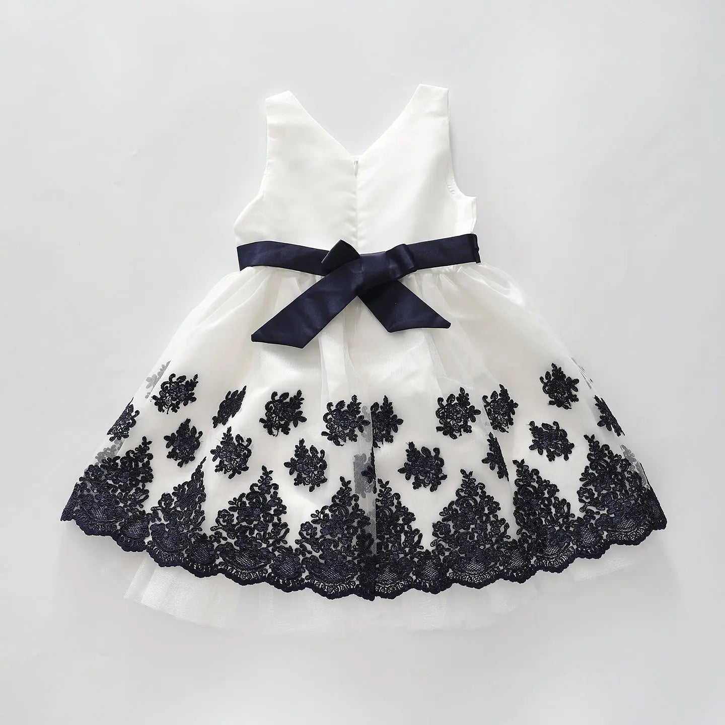 Girls Blue Lace Formal Dress Ollies Place