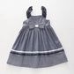 Girls Chambray and Stripes Dress Ollies Place