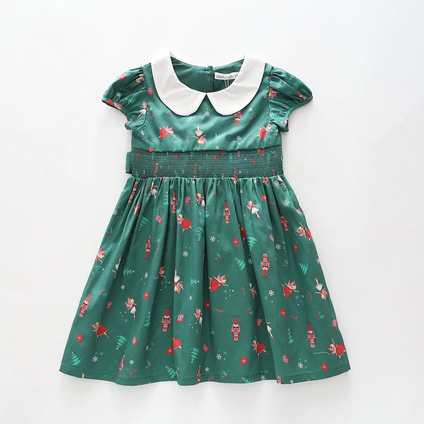 Girls Cotton Christmas Dress Ollies Place