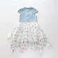 Girls Denim and Butterfly Dress Ollies Place