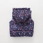 Girls Ditsy Hooded Puffer Vest Ollies Place