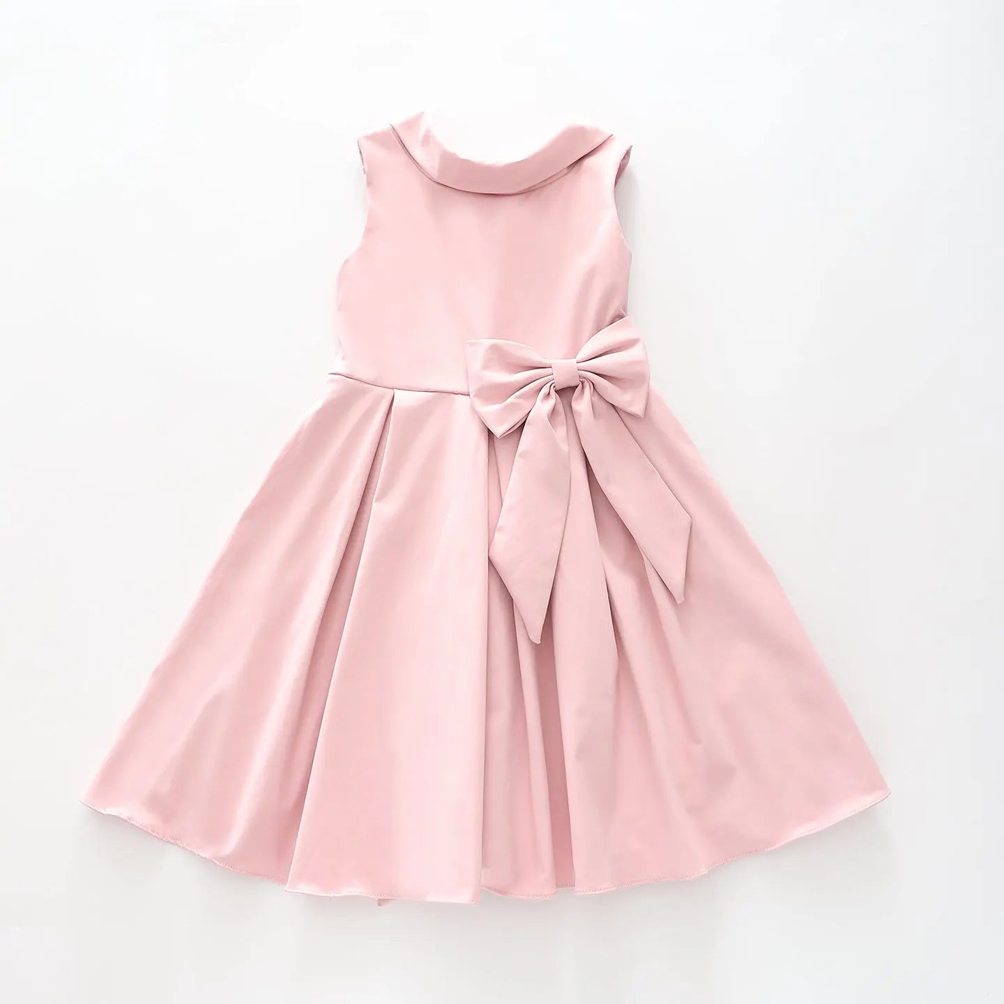 Girls Dusty Pink Satin Party Dress Ollies Place