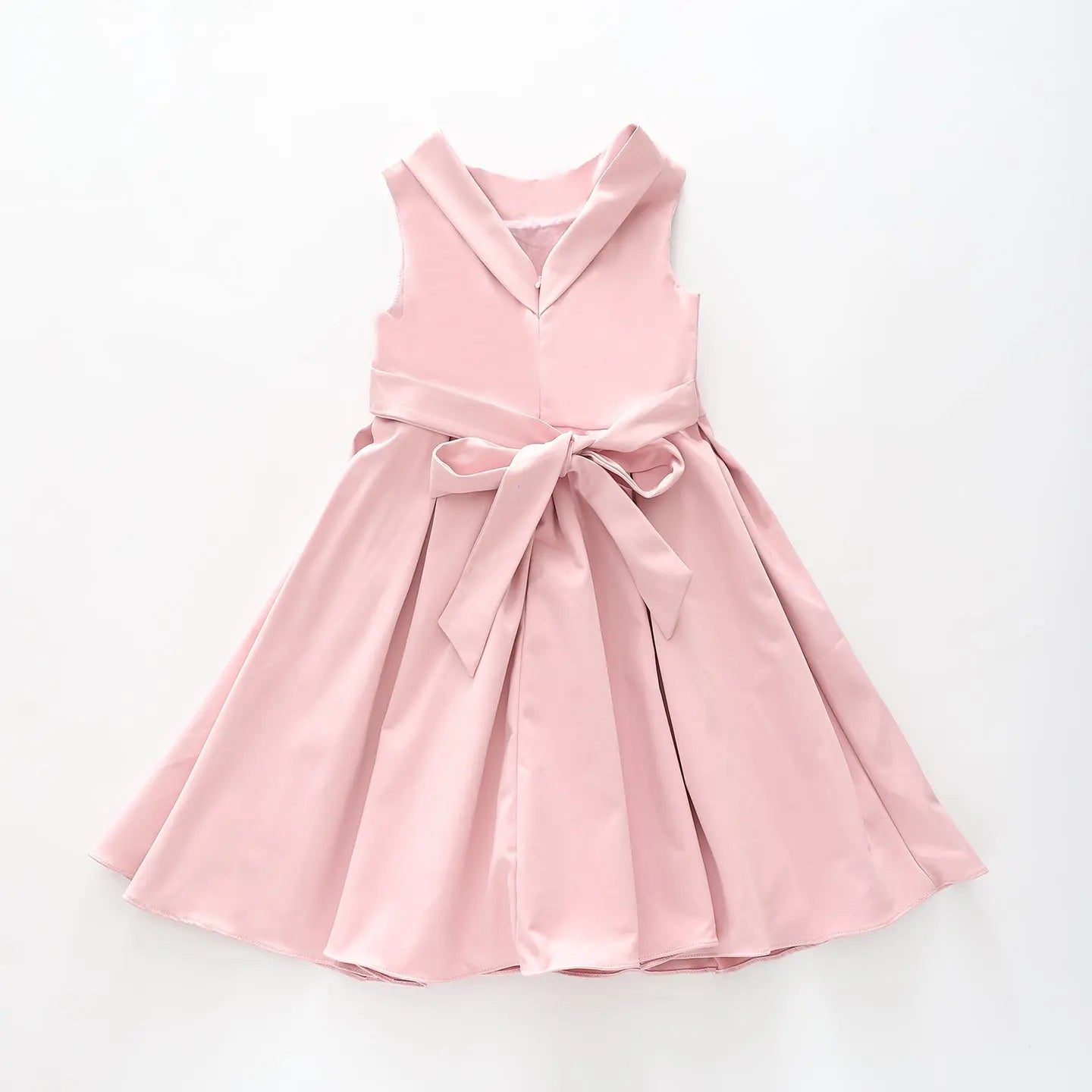 Girls Dusty Pink Satin Party Dress Ollies Place