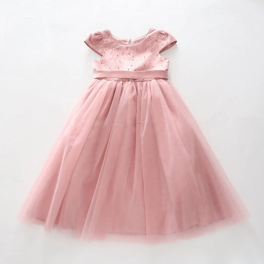 Girls Dusty Rose, Sequin Formal Dress Ollies Place