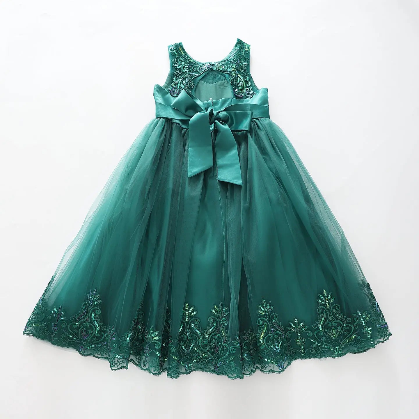 Girls Emerald Green, Sequin Formal Dress Ollies Place