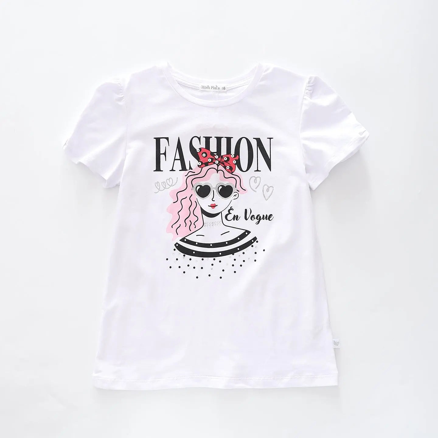 Girls En Vogue Print Tee Ollies Place