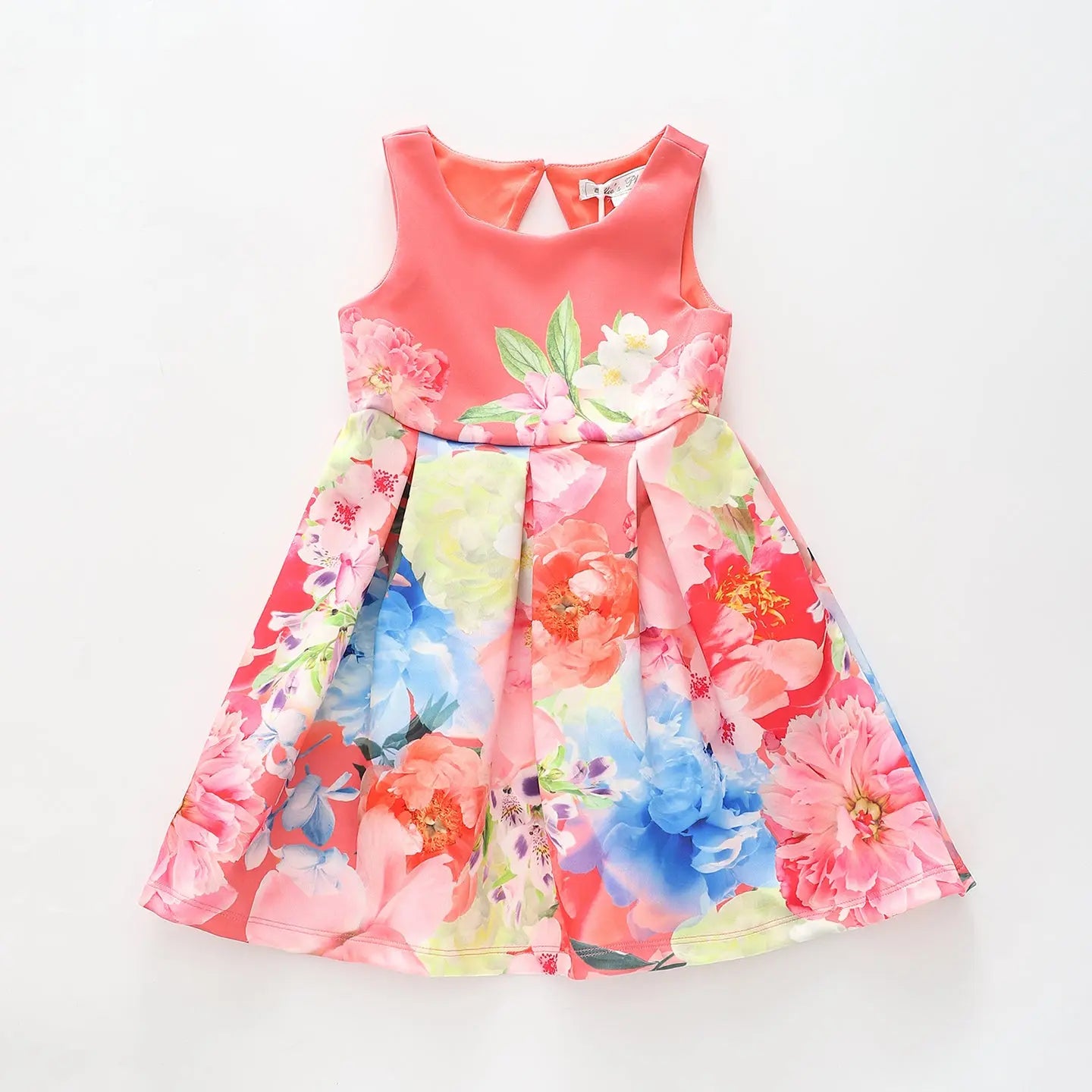 Girls Floral Border Party Dress Ollies Place