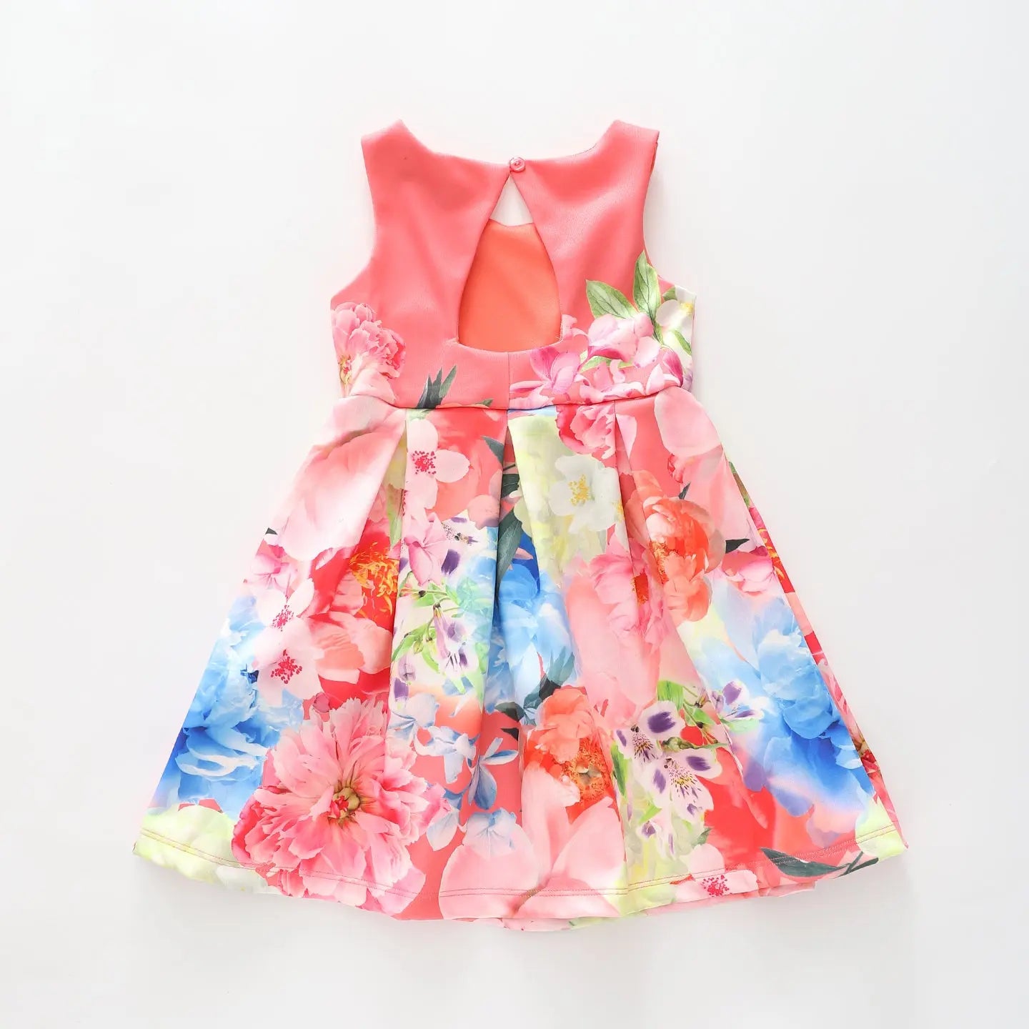 Girls Floral Border Party Dress Ollies Place