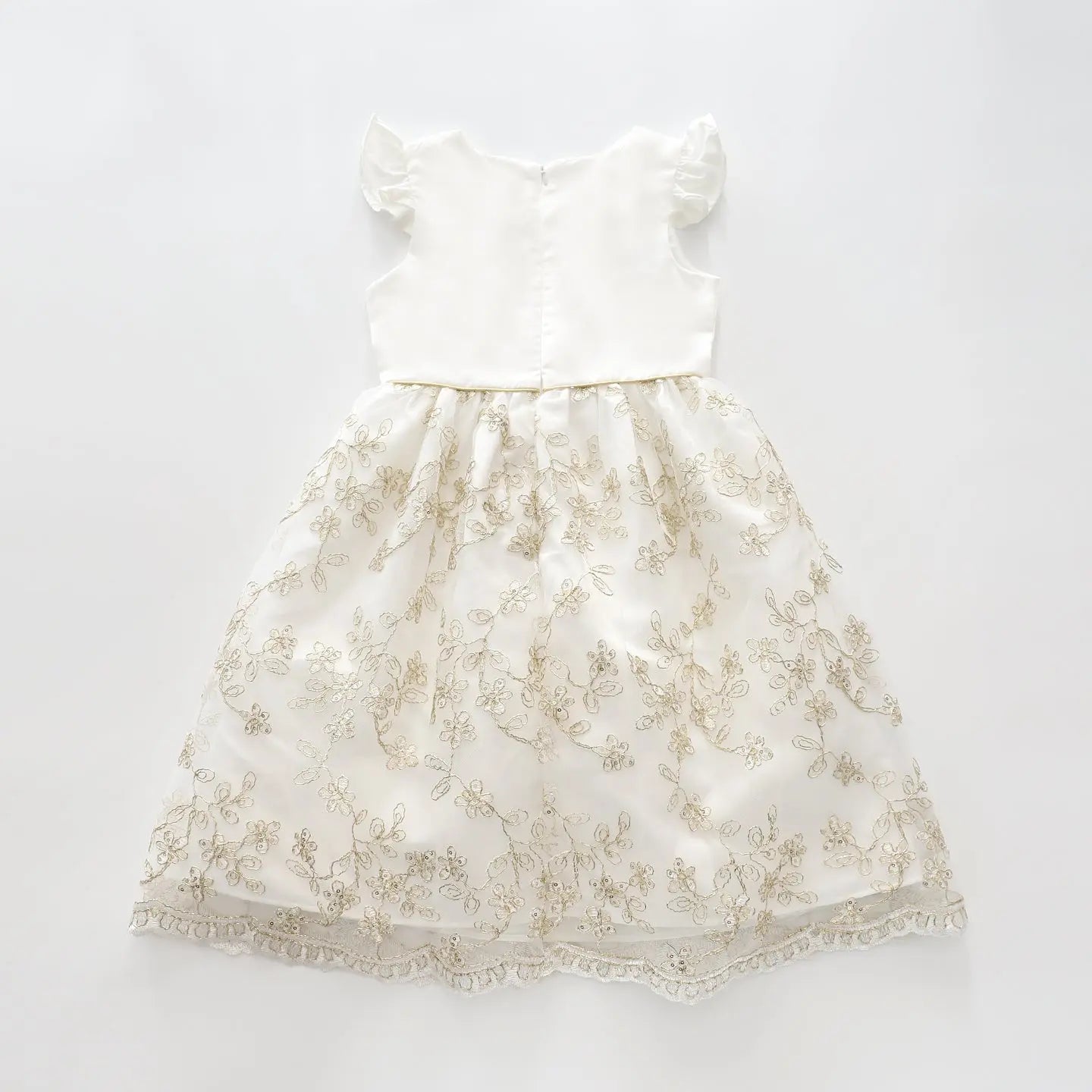 Girls Gold Lace Party Dress Ollies Place