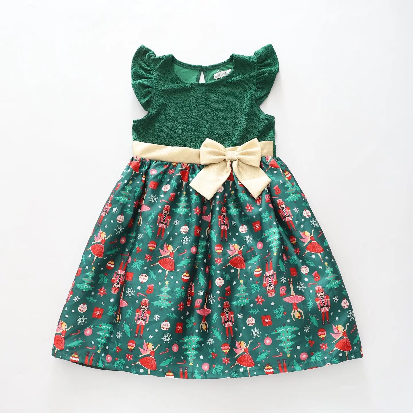 Girls Green Christmas Dress Ollies Place