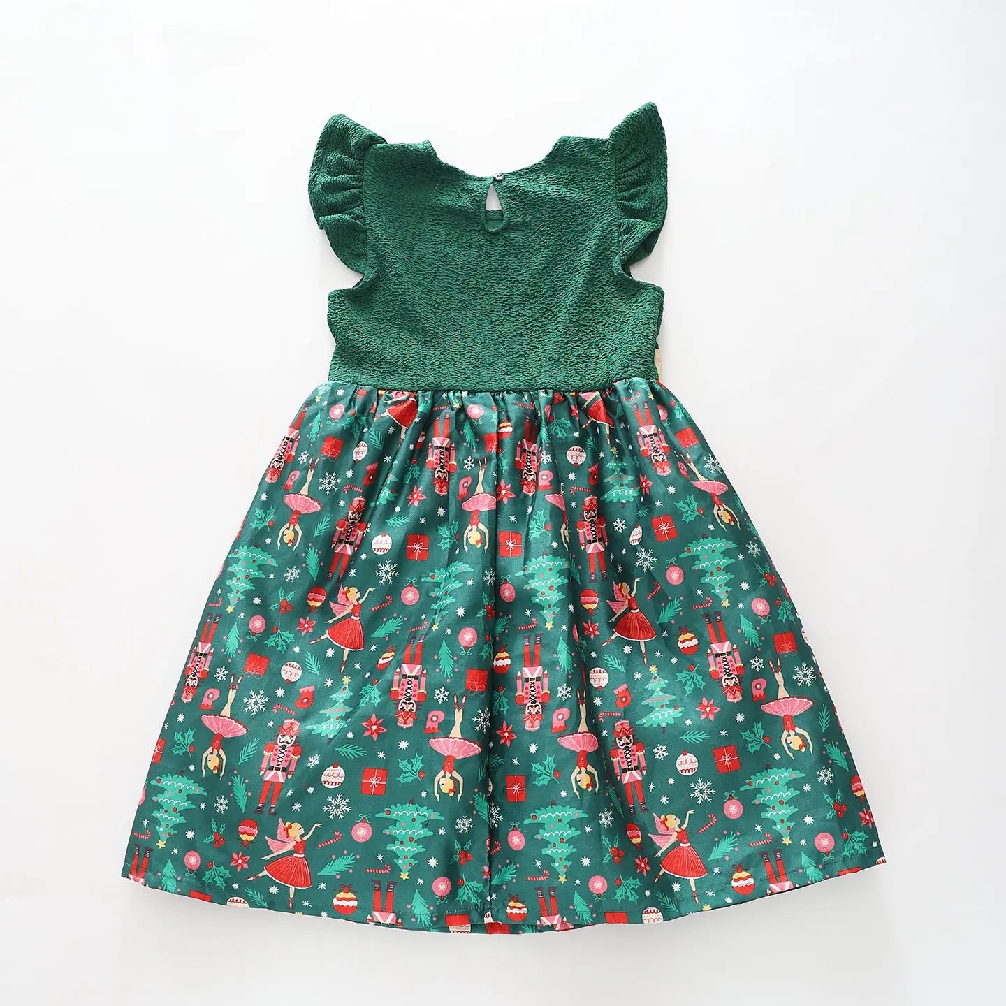 Girls Green Christmas Dress Ollies Place