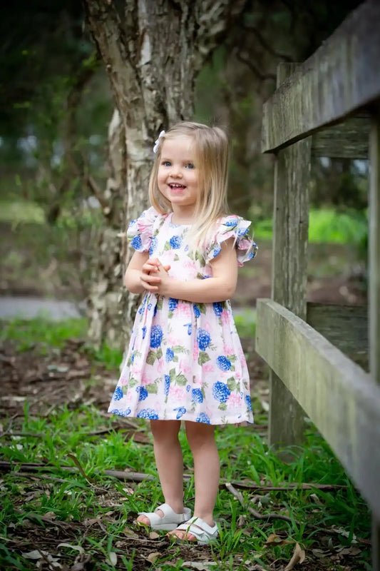 Girls Hydrangea Summer Dress Ollies Place
