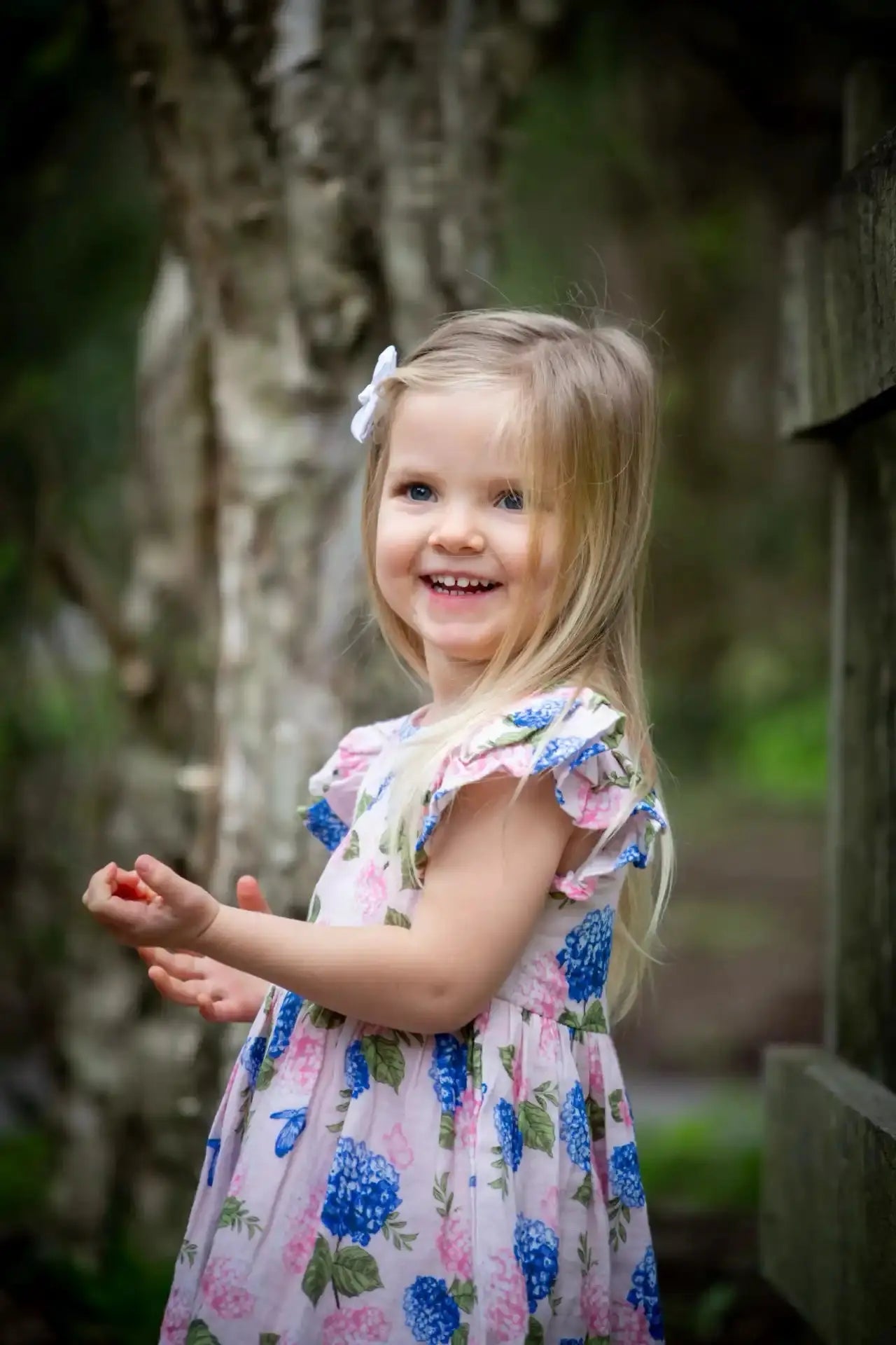Girls Hydrangea Summer Dress Ollies Place