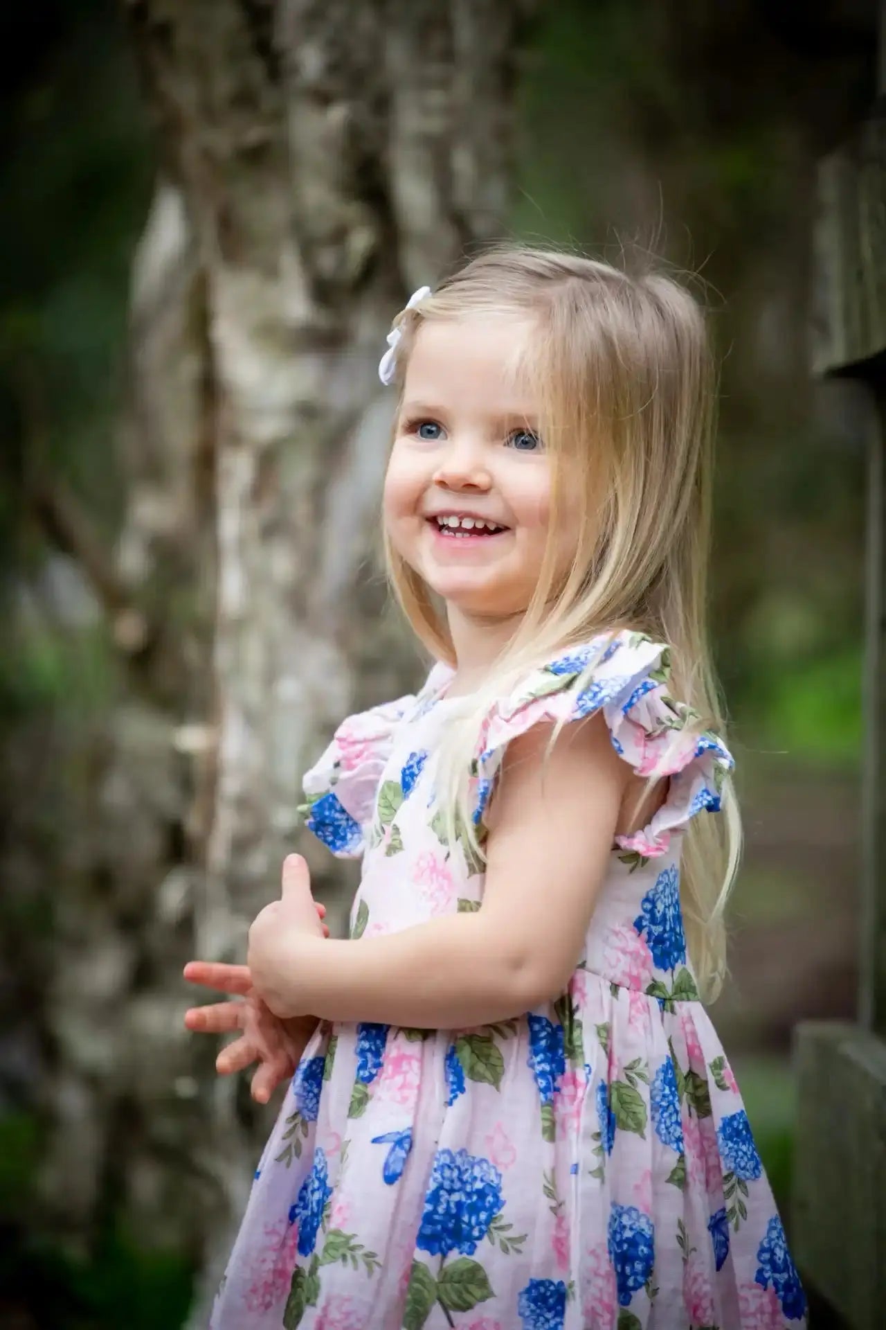 Girls Hydrangea Summer Dress Ollies Place