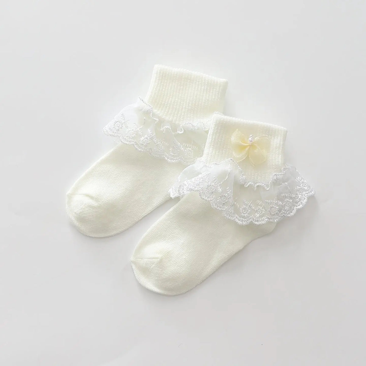 Girls Lace Frill Ankle Socks Ollies Place
