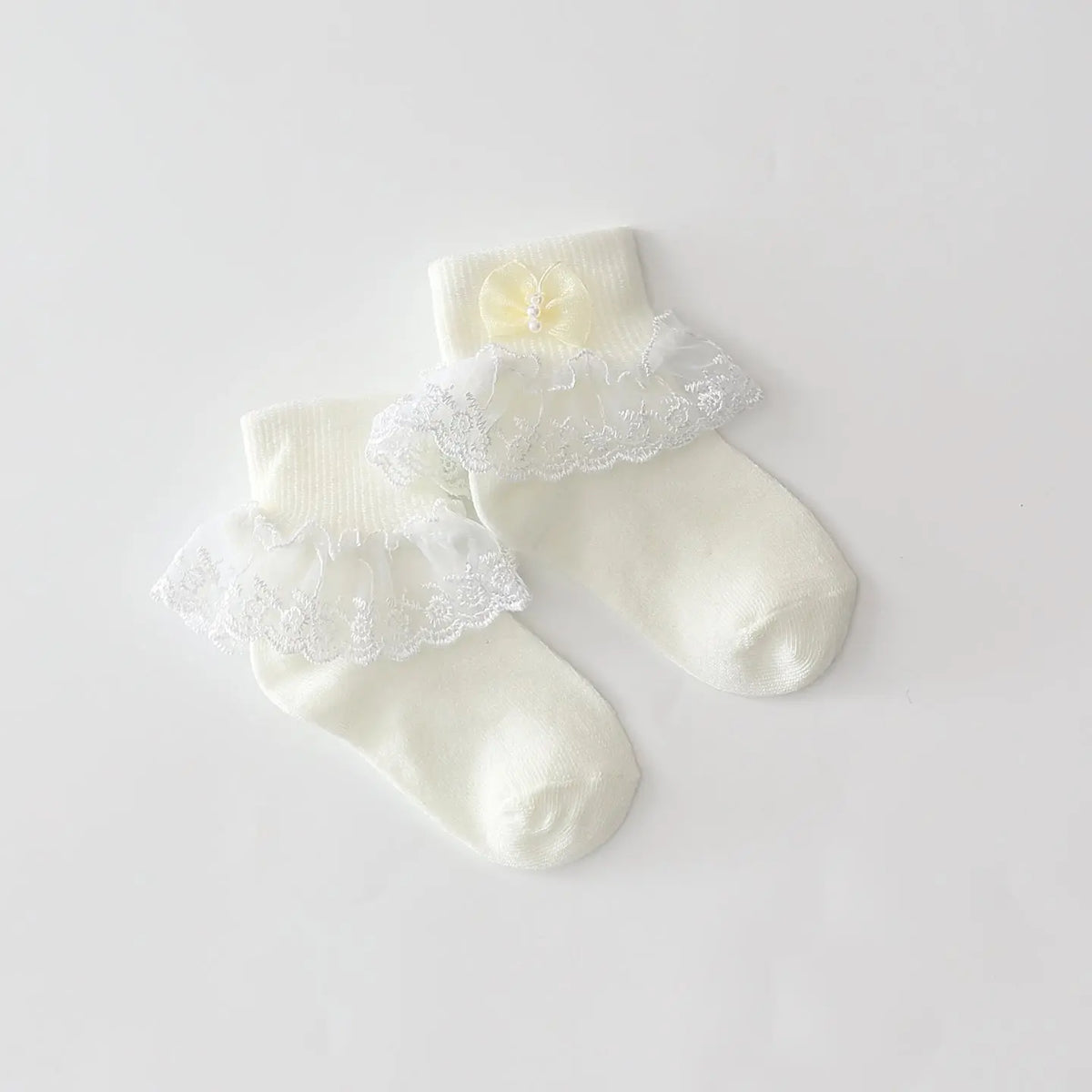 Girls Lace Frill Ankle Socks Ollies Place