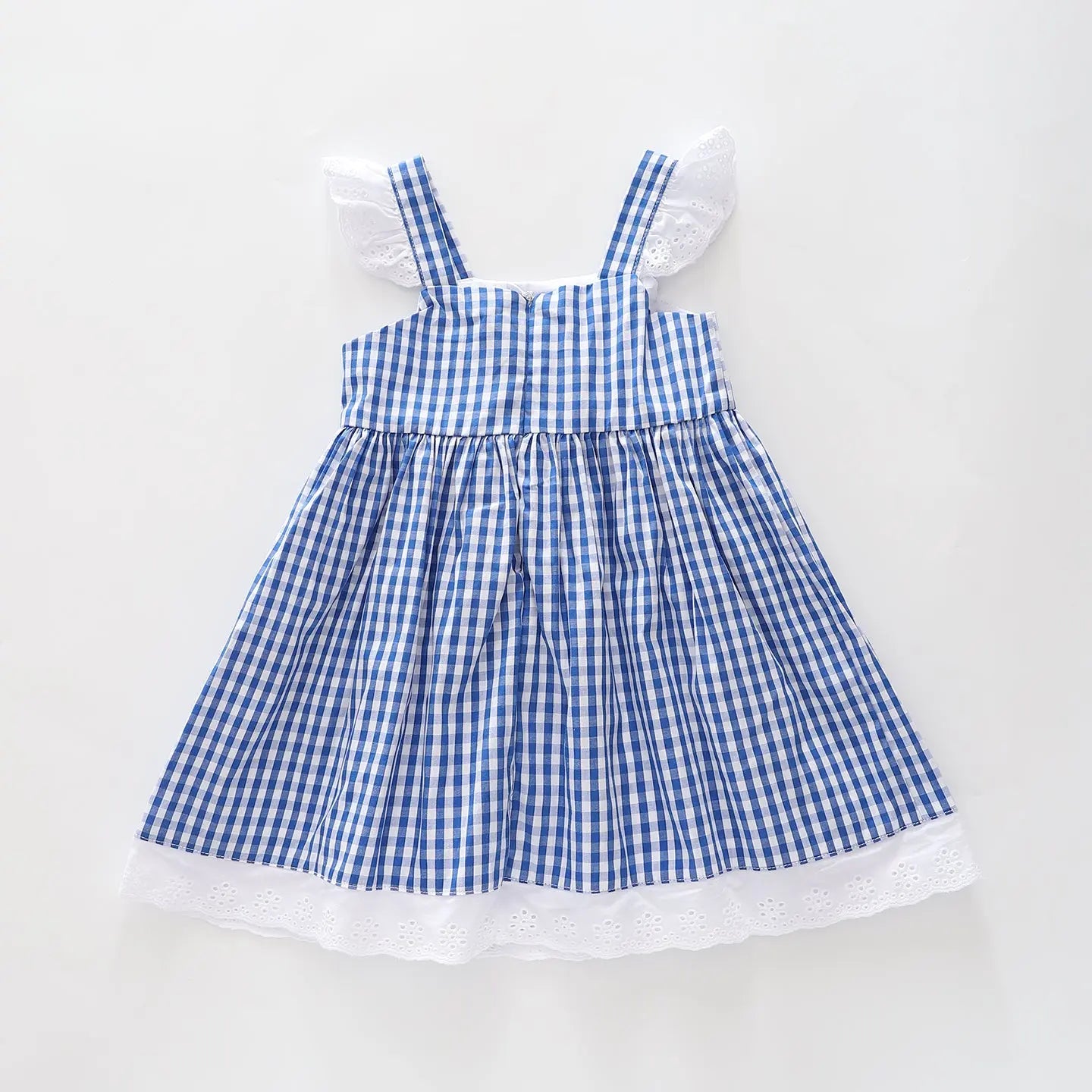 Girls Navy Checked Dress Ollies Place